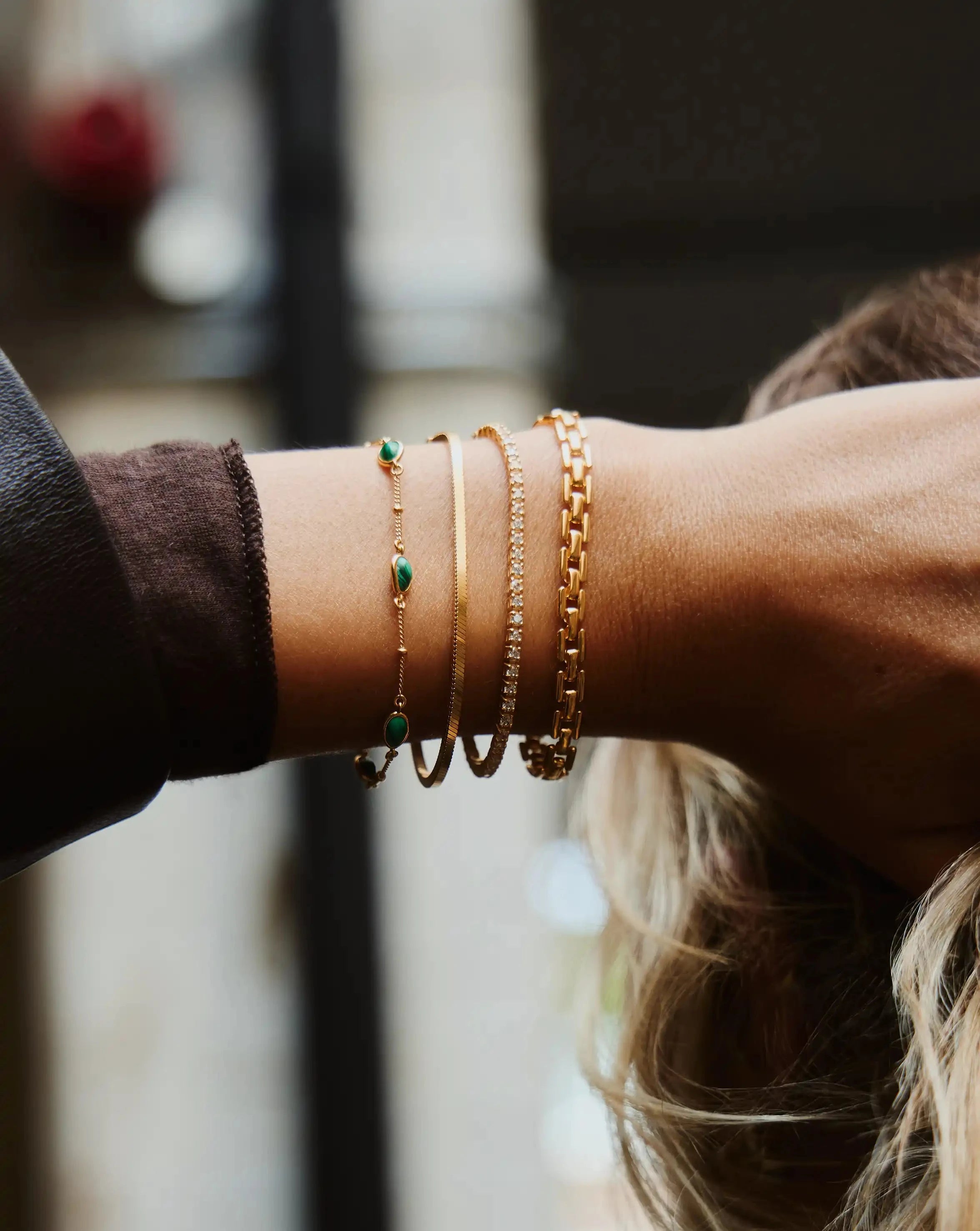 Magma Gemstone Charm Bracelet | 18k Recycled Gold Vermeil on Recycled Sterling Silver Bracelets Missoma 