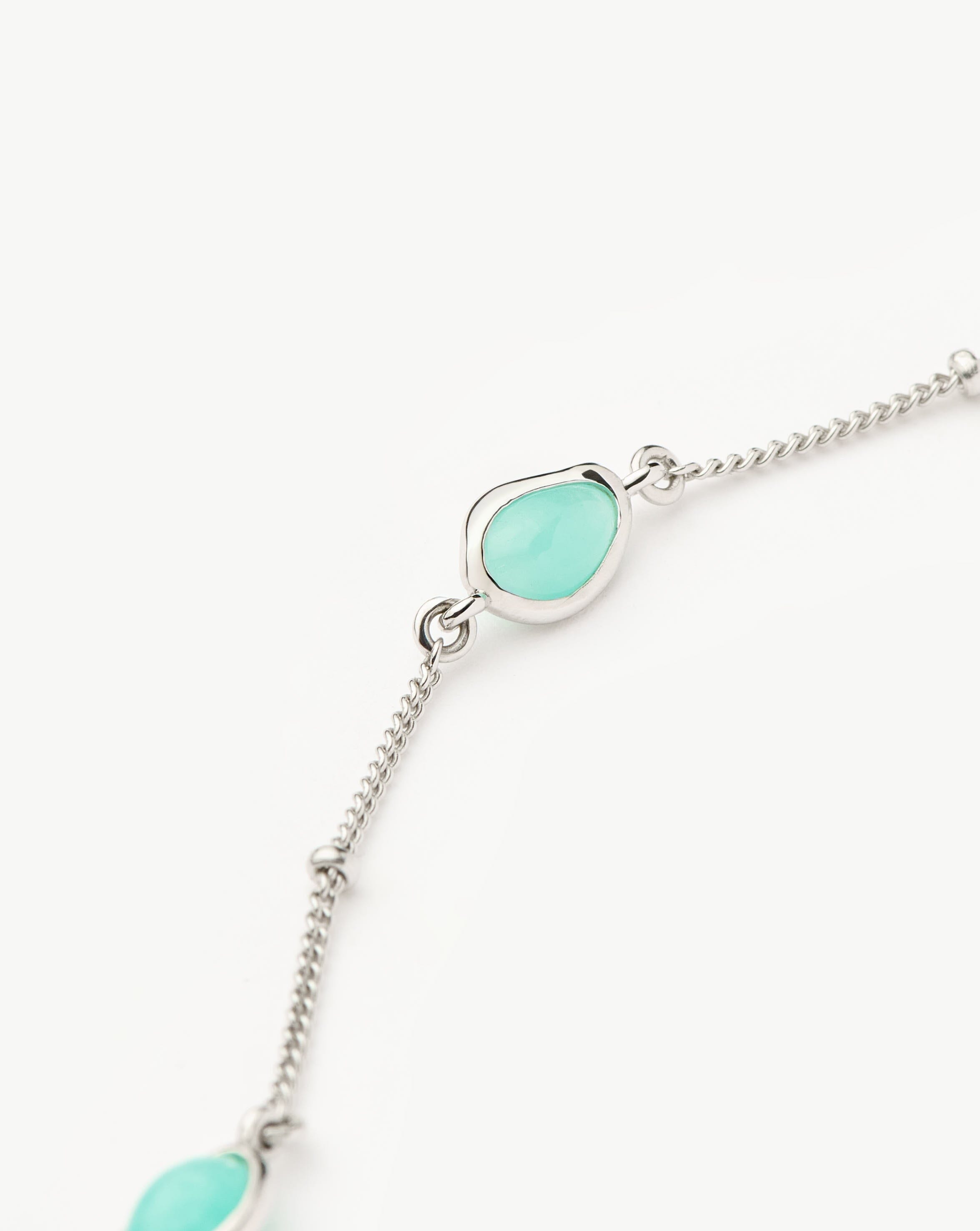 Magma Gemstone Charm Choker | Sterling Silver/Amazonite Necklaces Missoma 