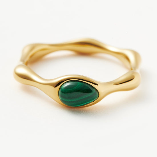 Magma Gemstone Stacking Ring | 18ct Recycled Gold Vermeil on Recycled Sterling Silver Rings Missoma 
