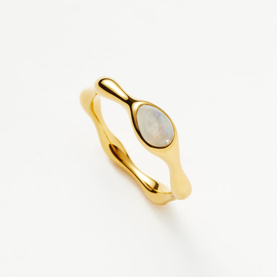 Magma Gemstone Stacking Ring | 18ct Recycled Gold Vermeil on Recycled Sterling Silver Rings Missoma 