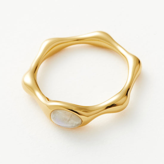 Magma Gemstone Stacking Ring | 18ct Recycled Gold Vermeil on Recycled Sterling Silver Rings Missoma 