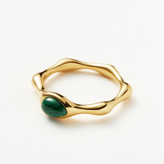 Magma Gemstone Stacking Ring | 18ct Recycled Gold Vermeil on Recycled Sterling Silver Rings Missoma 