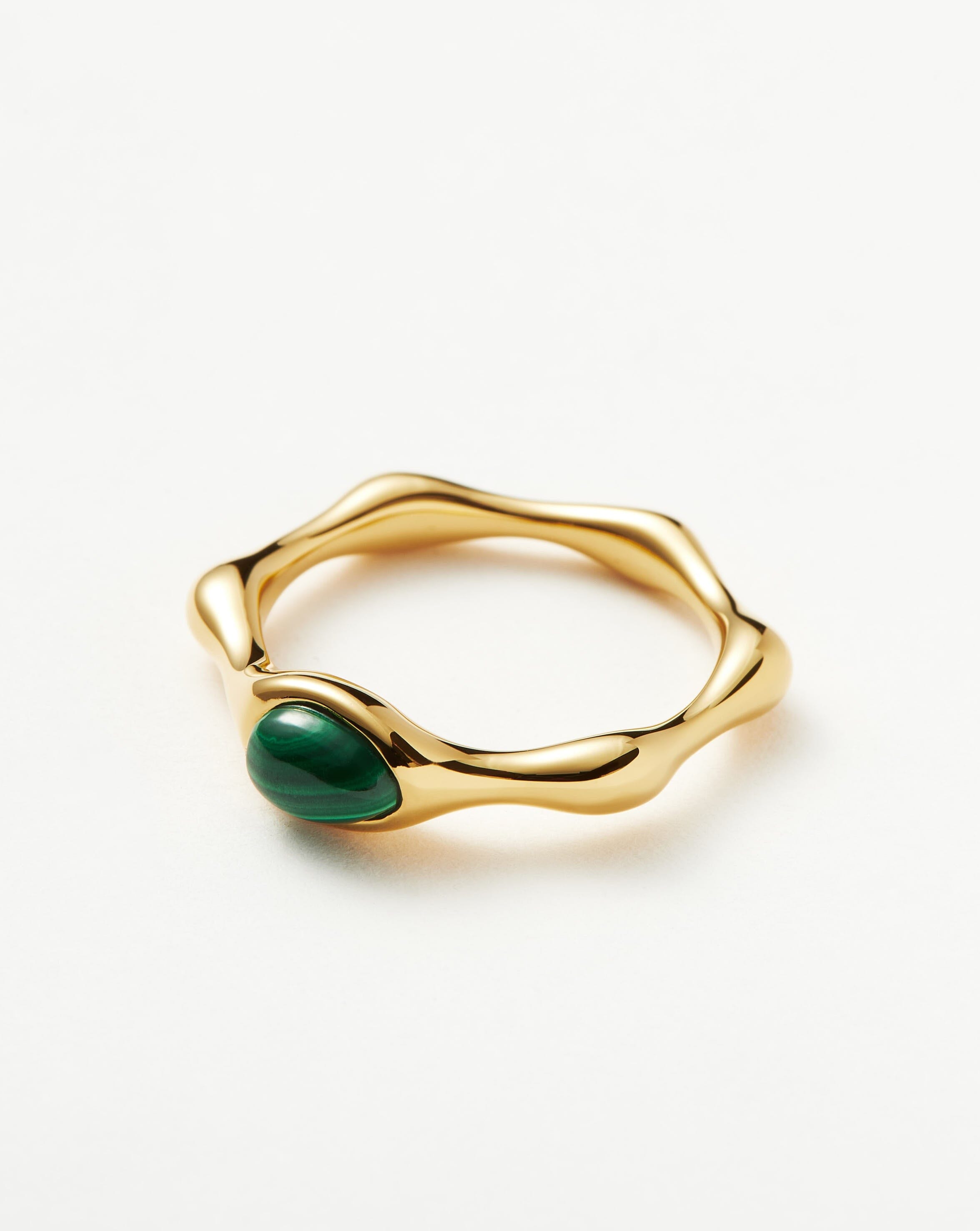 Magma Gemstone Stacking Ring | 18ct Recycled Gold Vermeil on Recycled Sterling Silver Rings Missoma 