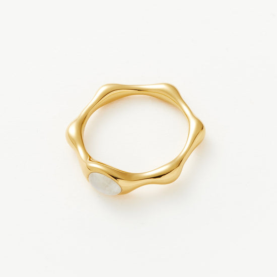 Magma Gemstone Stacking Ring | 18ct Recycled Gold Vermeil on Recycled Sterling Silver Rings Missoma 