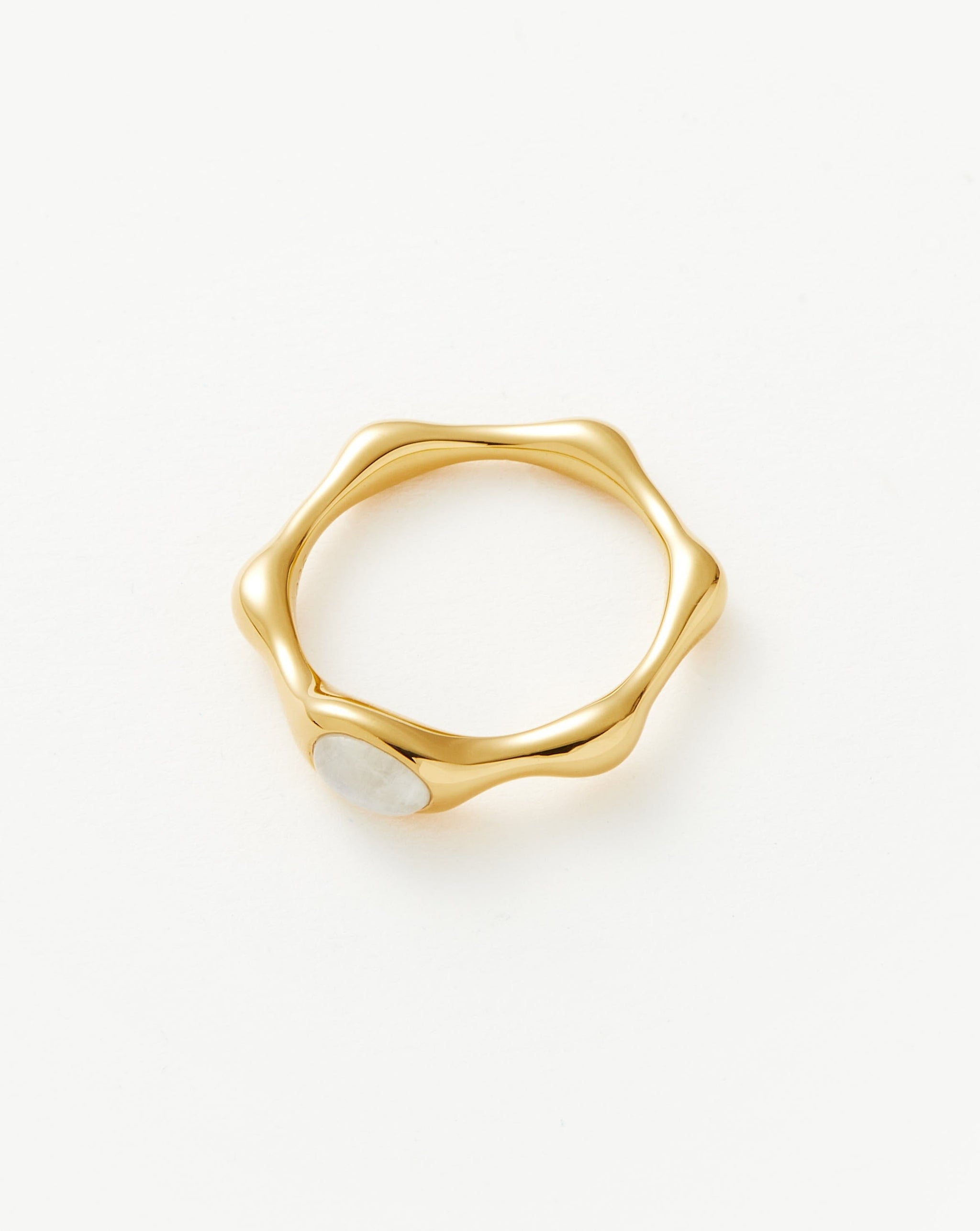 Magma Gemstone Stacking Ring | 18ct Recycled Gold Vermeil on Recycled Sterling Silver Rings Missoma 