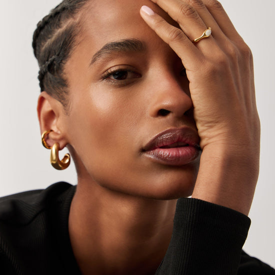 Magma Gemstone Stacking Ring | 18ct Recycled Gold Vermeil on Recycled Sterling Silver Rings Missoma 