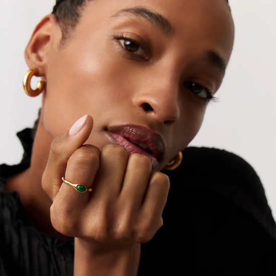 Magma Gemstone Stacking Ring | 18k Recycled Gold Vermeil on Recycled Sterling Silver Rings Missoma 