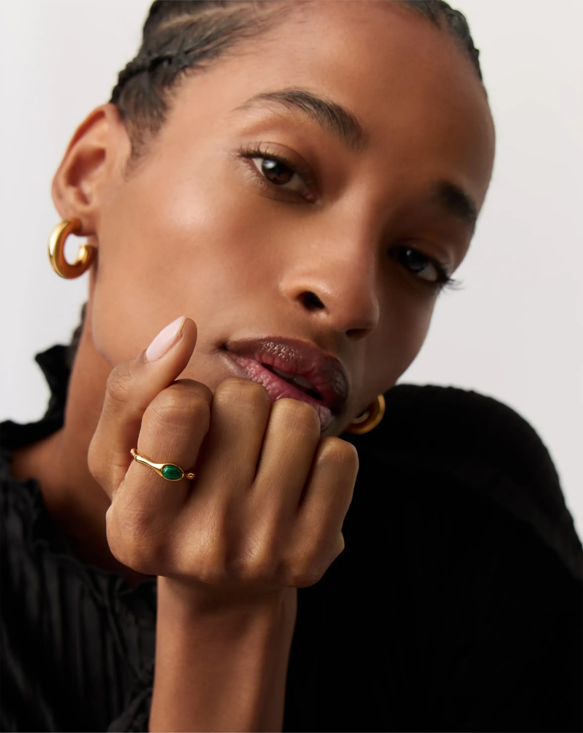 Magma Gemstone Stacking Ring | 18k Recycled Gold Vermeil on Recycled Sterling Silver Rings Missoma 