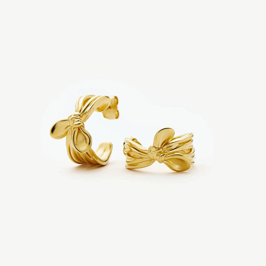 MARKGONG Bow Hoop Earrings | 18k Gold Plated Earrings Missoma 