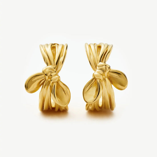 MARKGONG Bow Hoop Earrings | 18k Gold Plated Earrings Missoma 