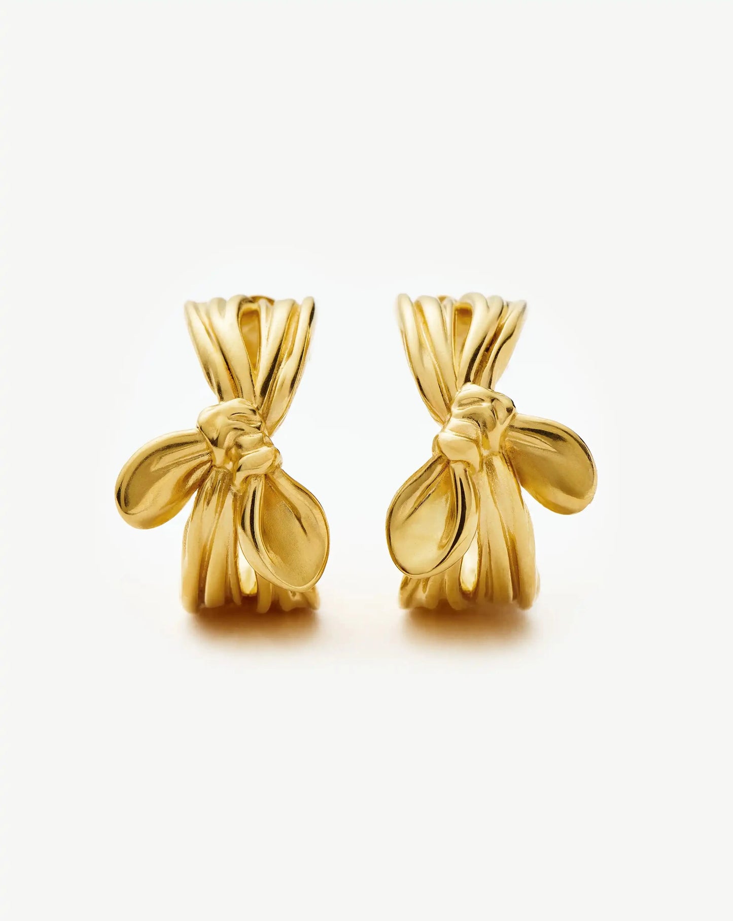 MARKGONG Bow Hoop Earrings | 18k Gold Plated Earrings Missoma 