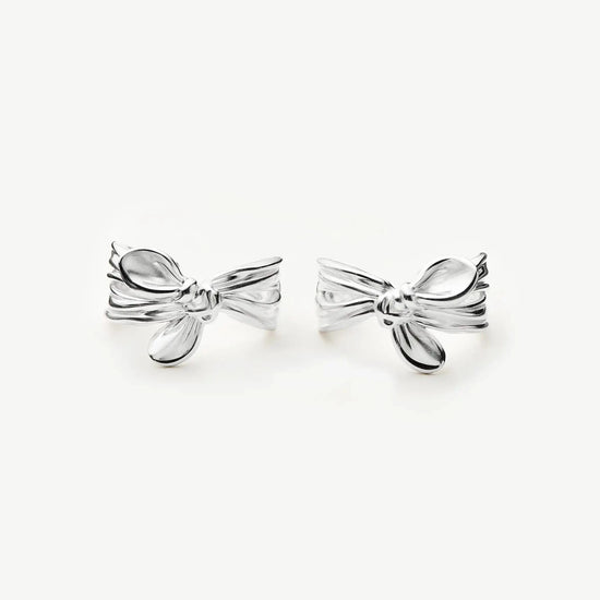 MARKGONG Bow Hoop Earrings | Silver Plated Earrings Missoma 