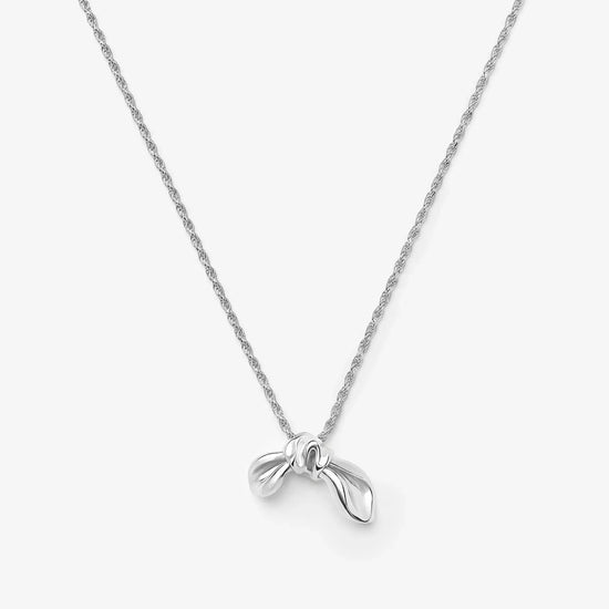 MARKGONG Bow Pendant Necklace | Silver Plated Necklaces Missoma 