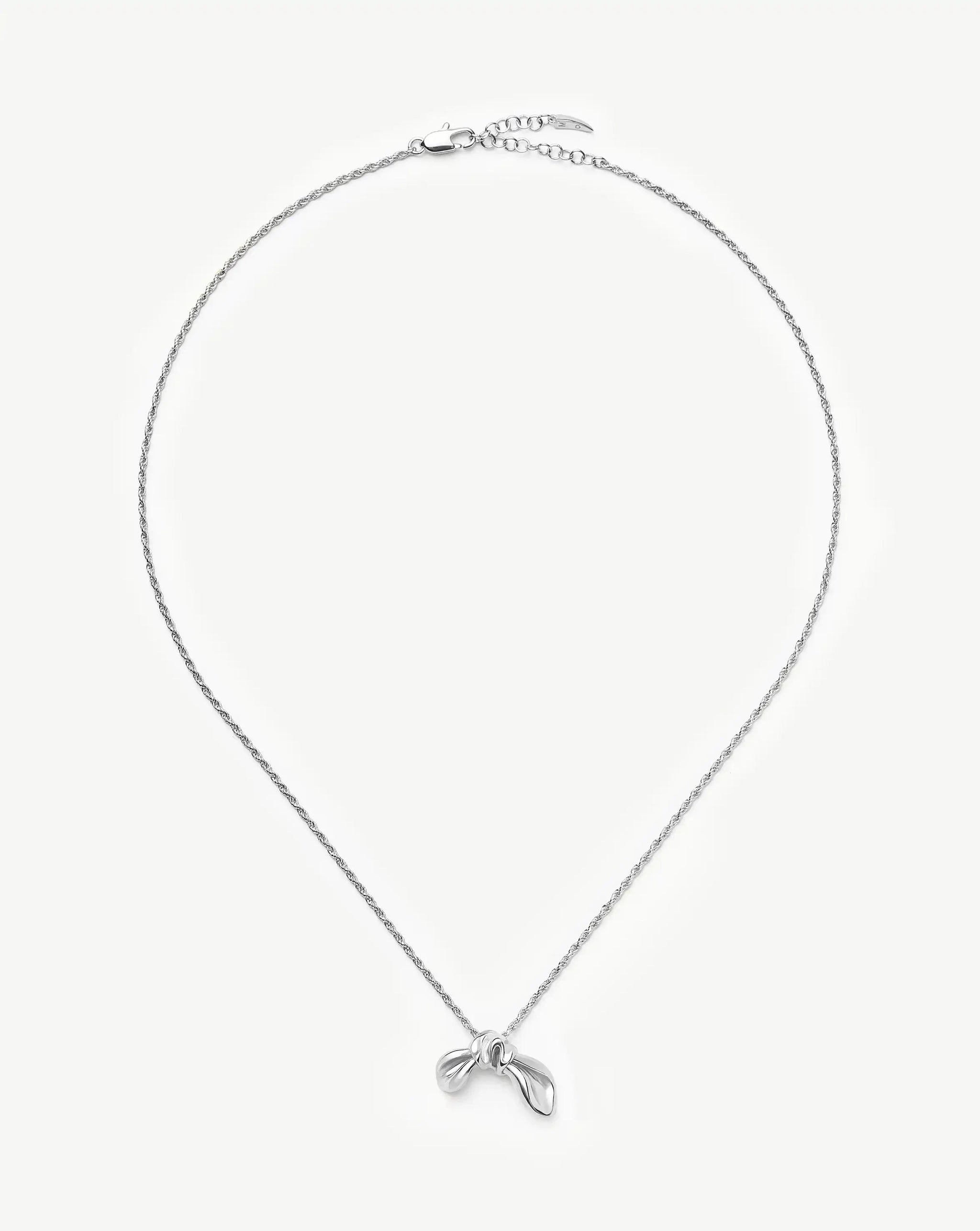 MARKGONG Bow Pendant Necklace | Silver Plated Necklaces Missoma 