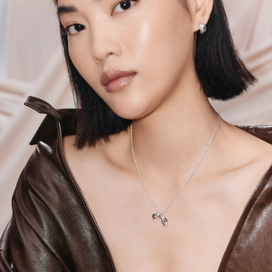 MARKGONG Bow Pendant Necklace | Silver Plated Necklaces Missoma 