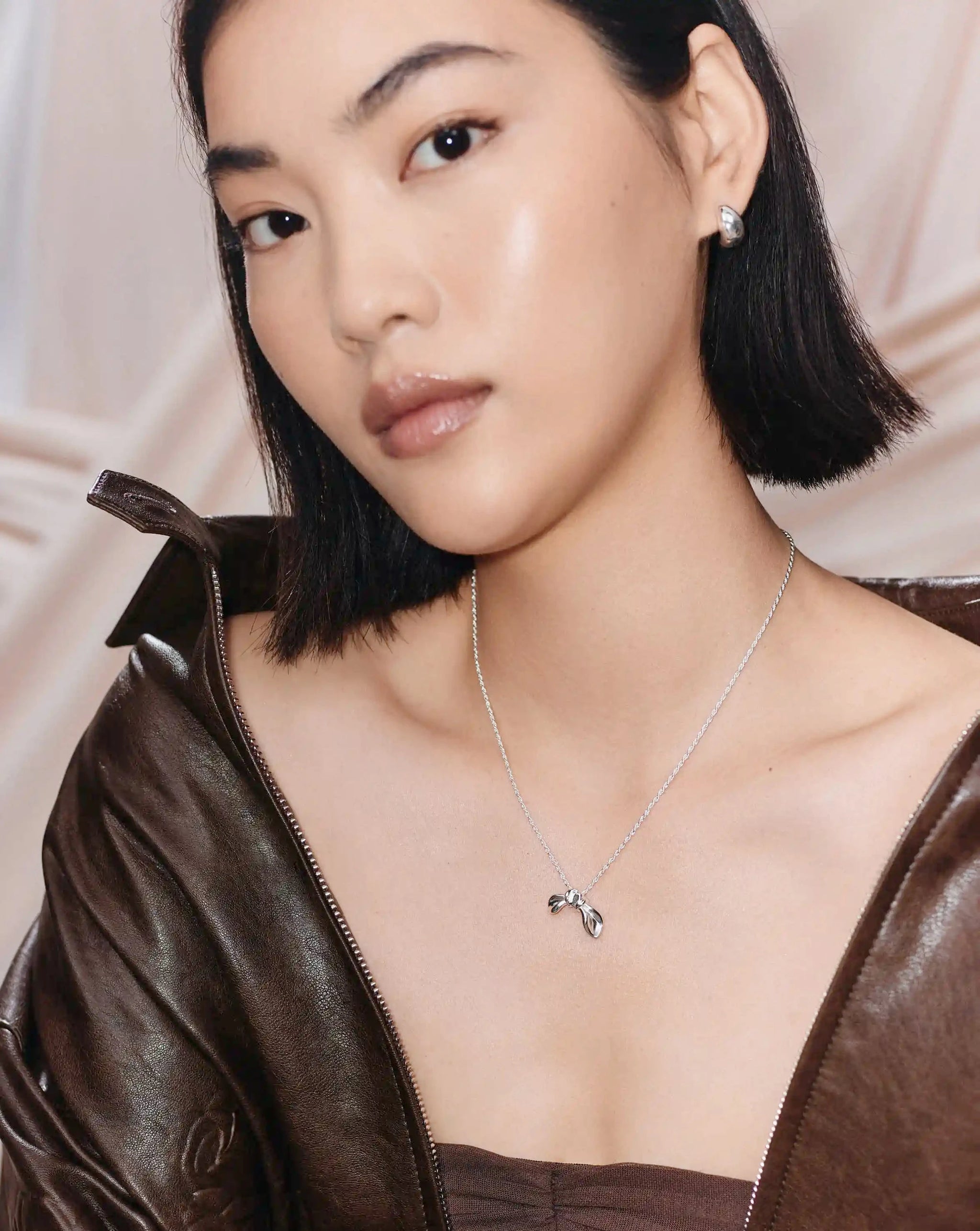 MARKGONG Bow Pendant Necklace | Silver Plated Necklaces Missoma 
