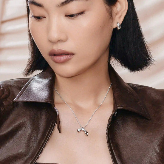MARKGONG Bow Pendant Necklace | Silver Plated Necklaces Missoma 