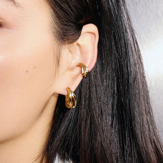 MARKGONG Draped Ear Cuff | 18k Gold Plated Earrings Missoma 