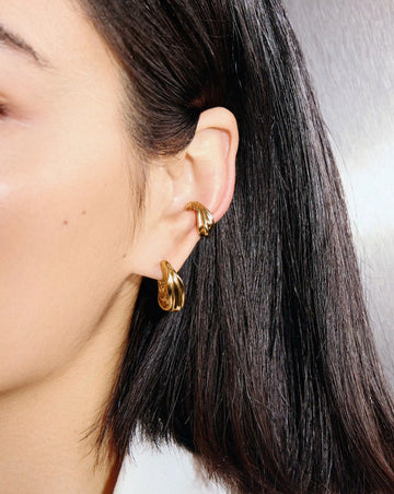 MARKGONG Draped Ear Cuff | 18k Gold Plated Earrings Missoma 
