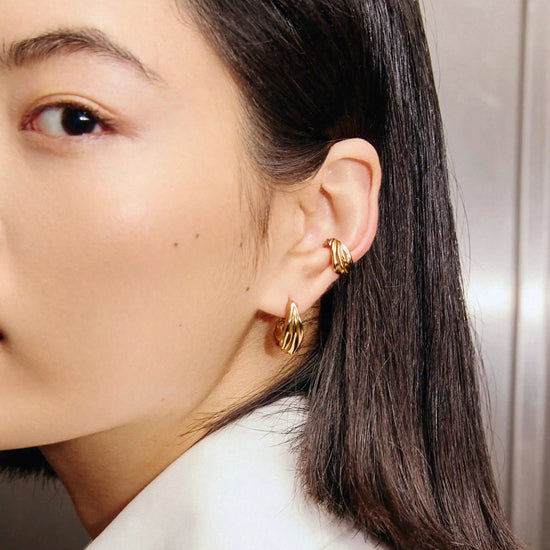 MARKGONG Draped Ear Cuff | 18k Gold Plated Earrings Missoma 