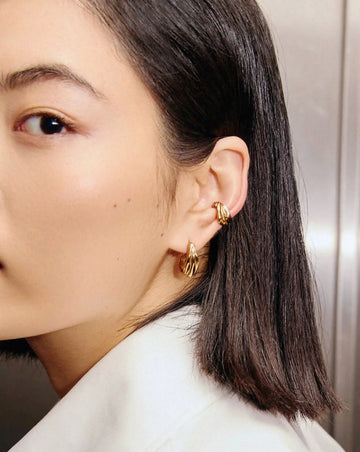 MARKGONG Draped Ear Cuff | 18k Gold Plated Earrings Missoma 