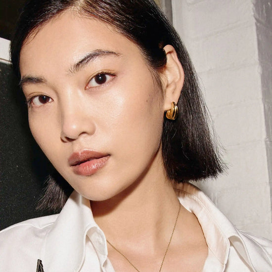 MARKGONG Draped Hoop Earrings | 18k Gold Plated Earrings Missoma 