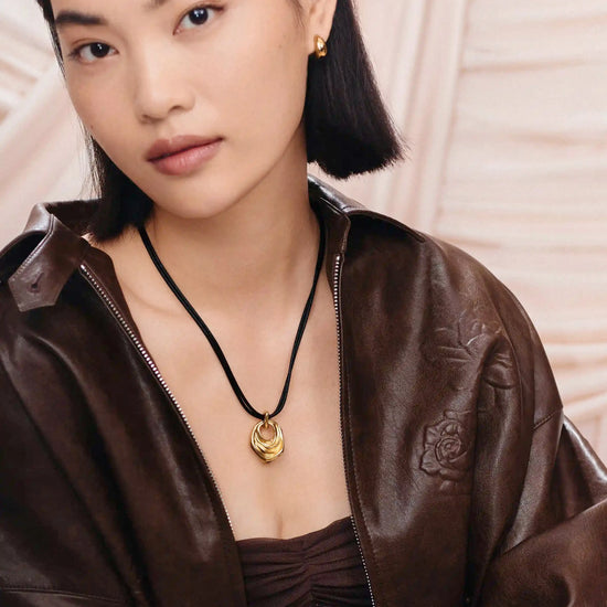 MARKGONG Draped Statement Cord Necklace | 18k Gold Plated Necklaces Missoma 