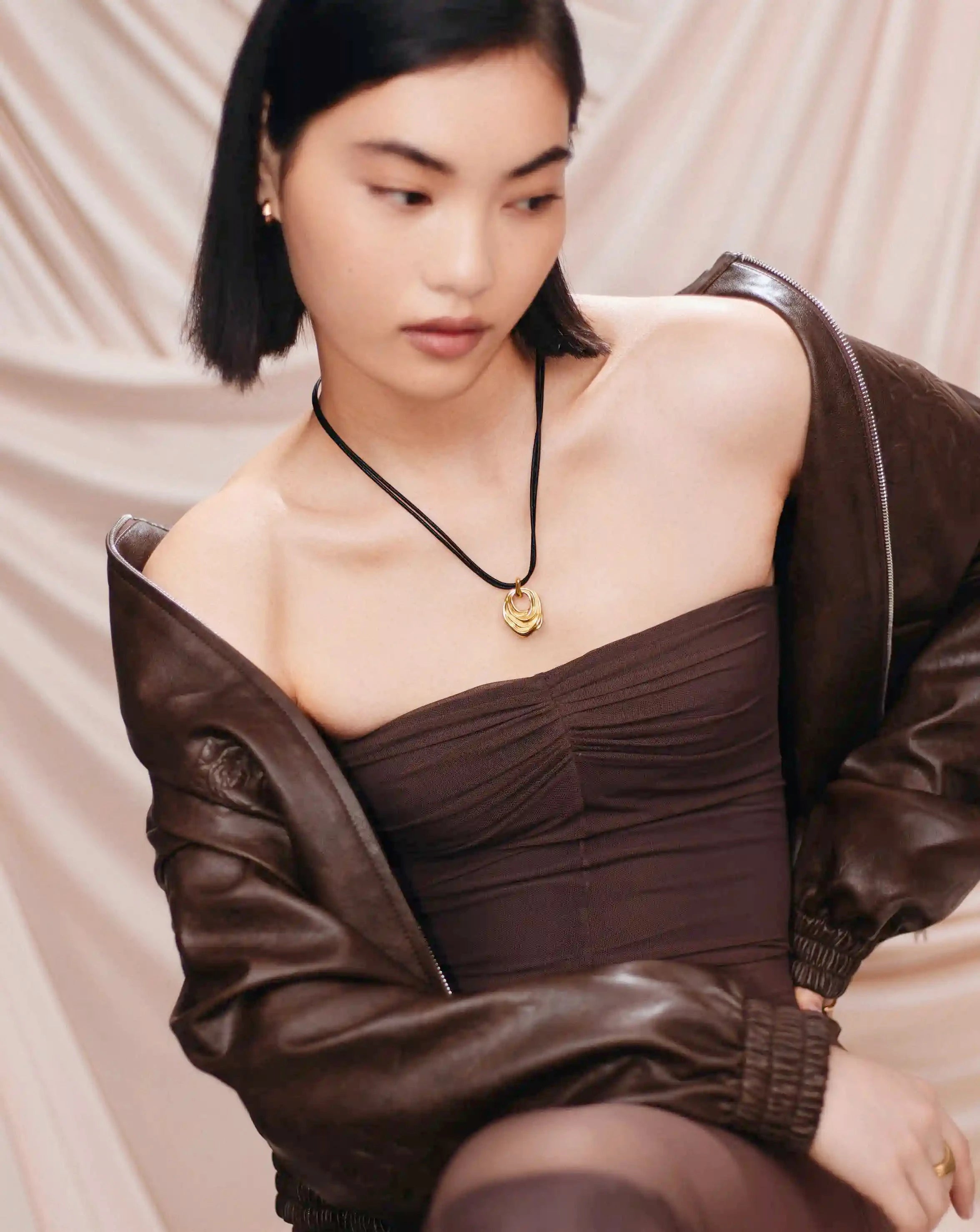 MARKGONG Draped Statement Cord Necklace | 18k Gold Plated Necklaces Missoma 