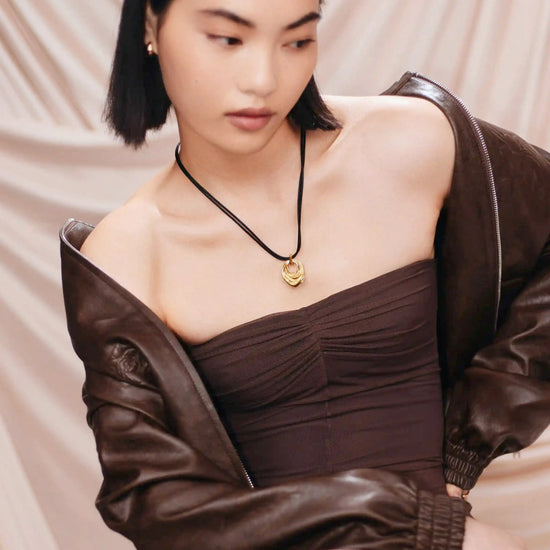 MARKGONG Draped Statement Cord Necklace | 18k Gold Plated Necklaces Missoma 