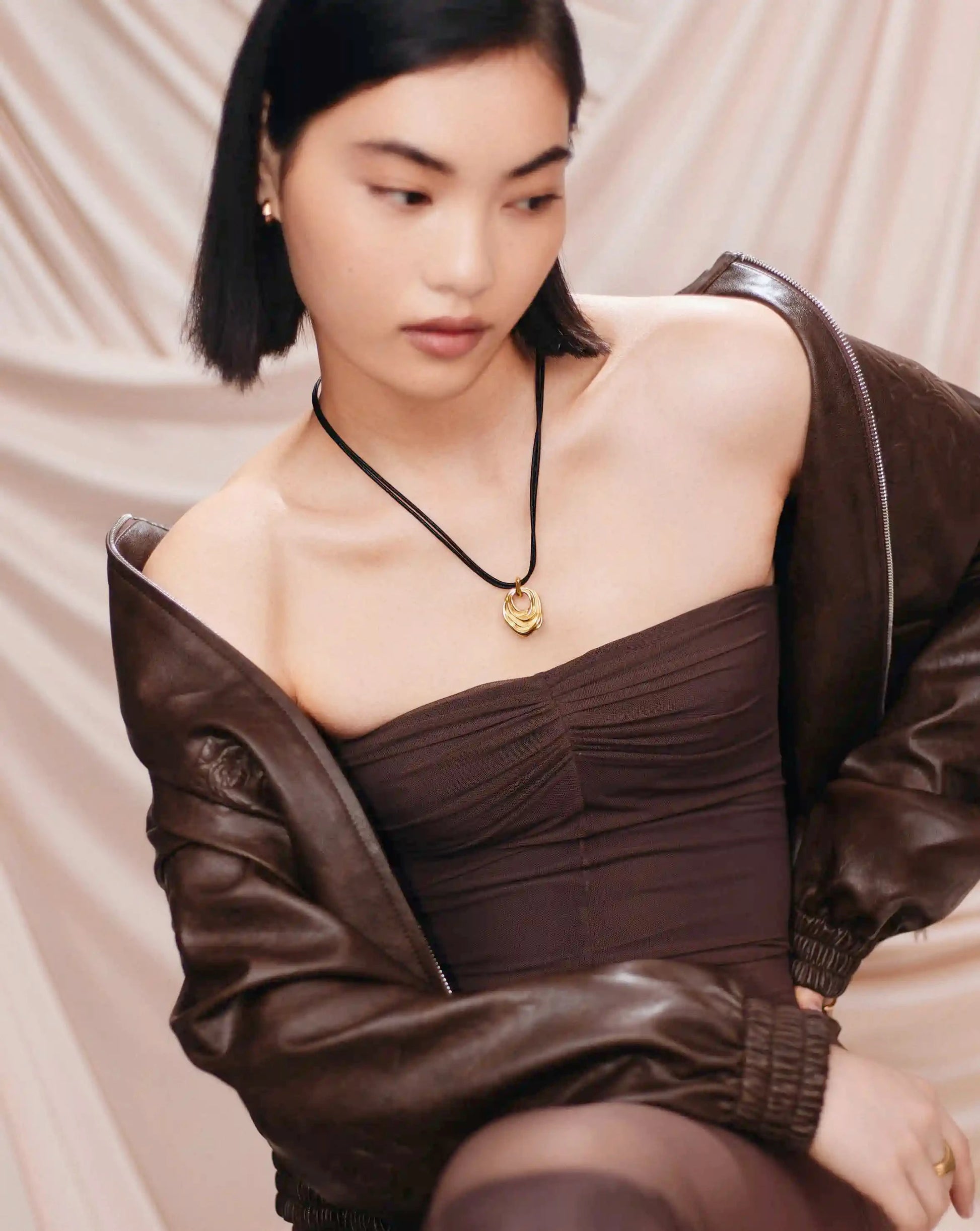 MARKGONG Draped Statement Cord Necklace | 18k Gold Plated Necklaces Missoma 