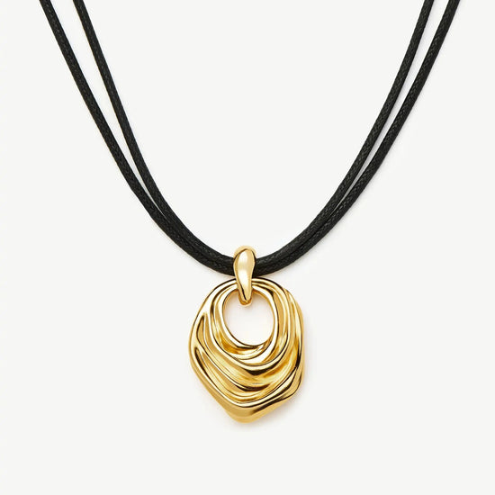 MARKGONG Draped Statement Cord Necklace | 18k Gold Plated Necklaces Missoma 