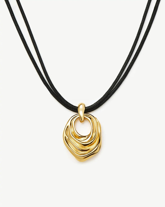 MARKGONG Draped Statement Cord Necklace | 18k Gold Plated Necklaces Missoma 