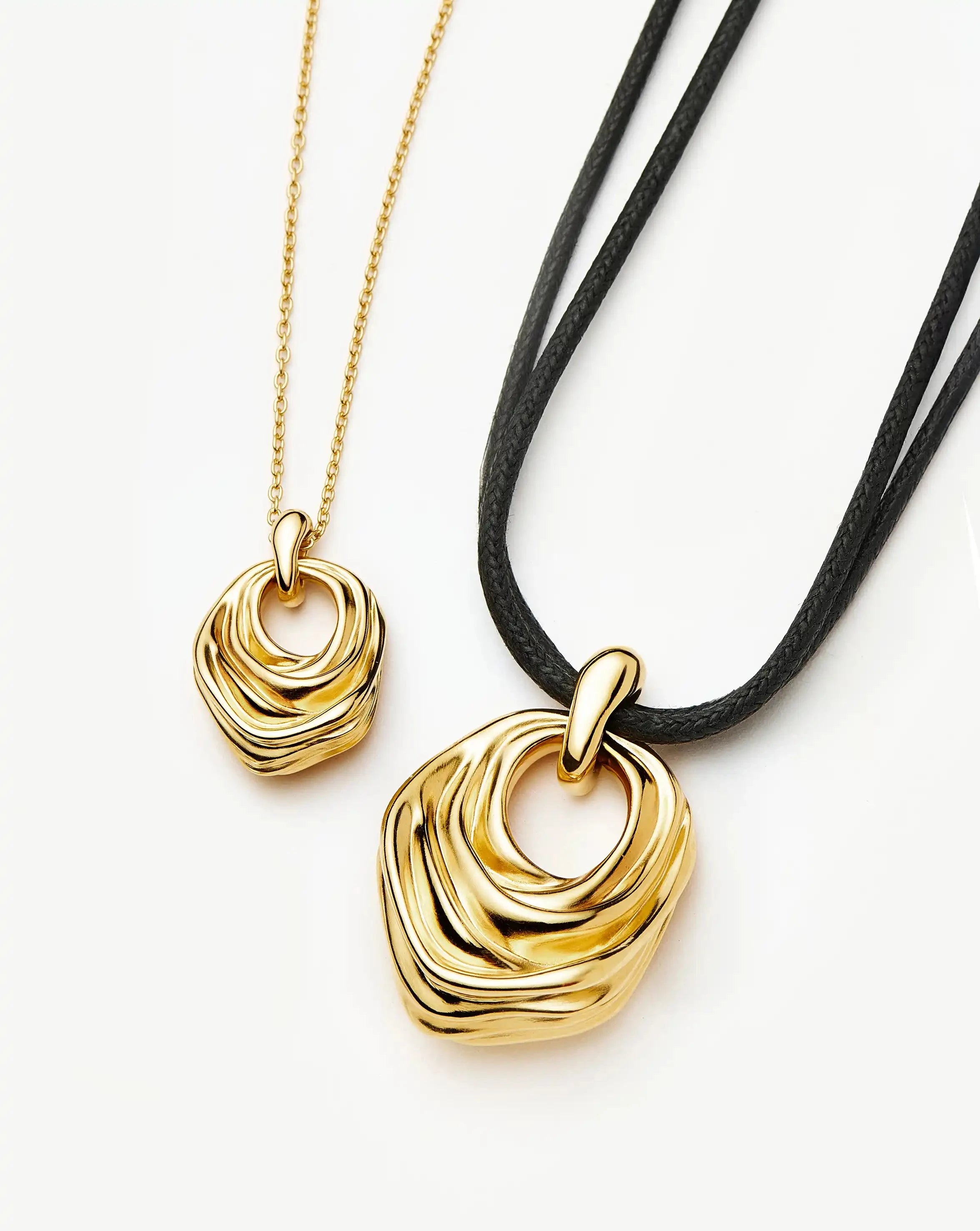 MARKGONG Draped Statement Cord Necklace | 18k Gold Plated Necklaces Missoma 