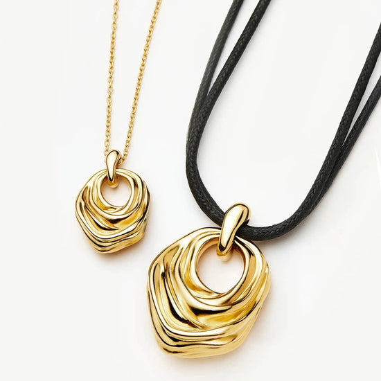 MARKGONG Draped Statement Cord Necklace | 18k Gold Plated Necklaces Missoma 