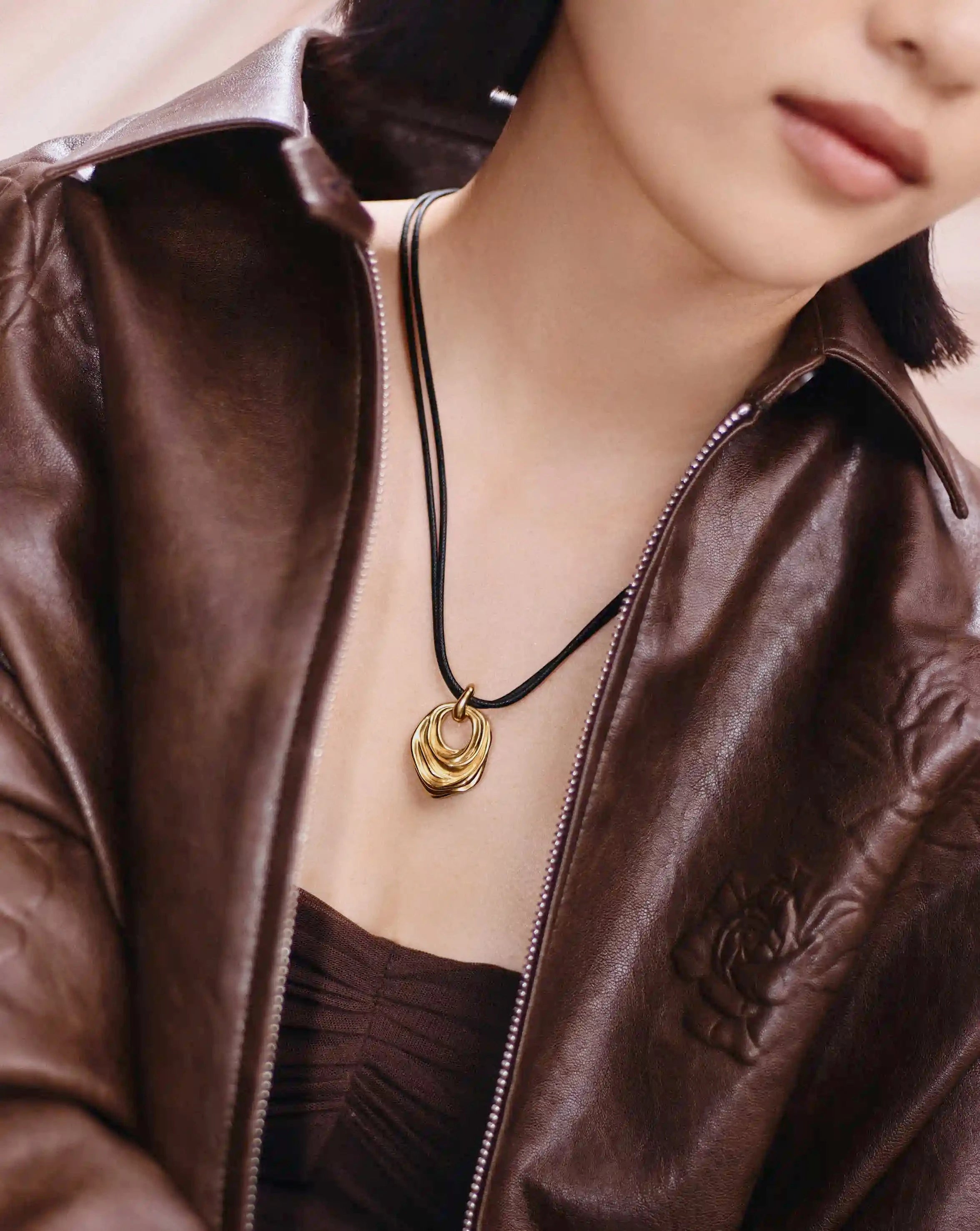 MARKGONG Draped Statement Cord Necklace | 18k Gold Plated Necklaces Missoma 