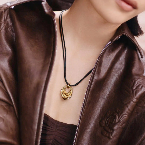 MARKGONG Draped Statement Cord Necklace | 18k Gold Plated Necklaces Missoma 