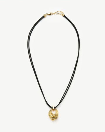MARKGONG Draped Statement Cord Necklace | 18k Gold Plated Necklaces Missoma 