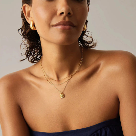 May Birthstone Pendant Necklace | 18k Gold Vermeil/Green Onyx Necklaces Missoma 