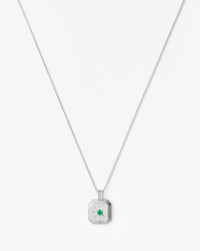 May Birthstone Pendant Necklace | Dyed Green Chalcedony/May Necklaces Missoma 