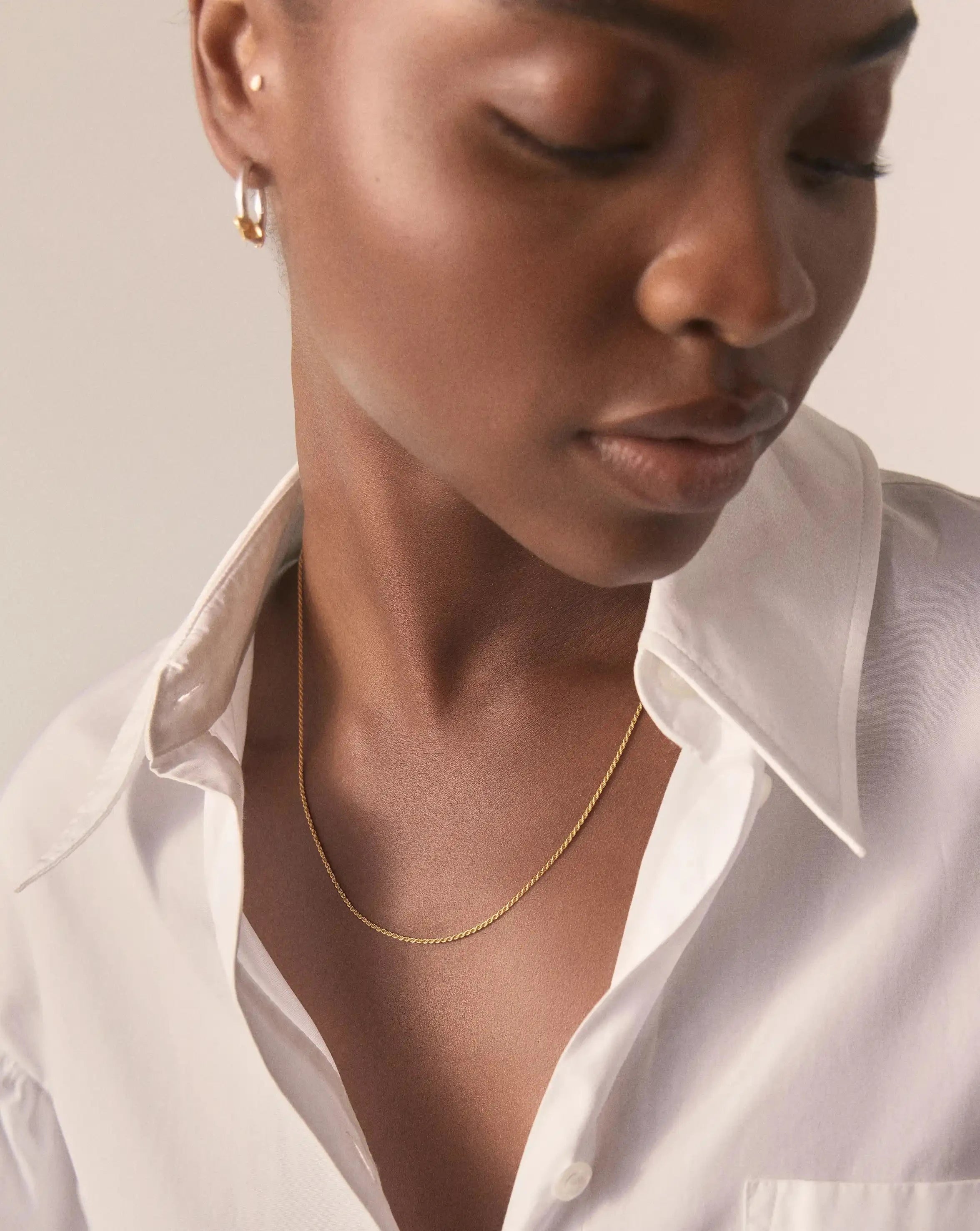 Medium Rope Chain Necklace | 18k Gold Plated Necklaces Missoma 