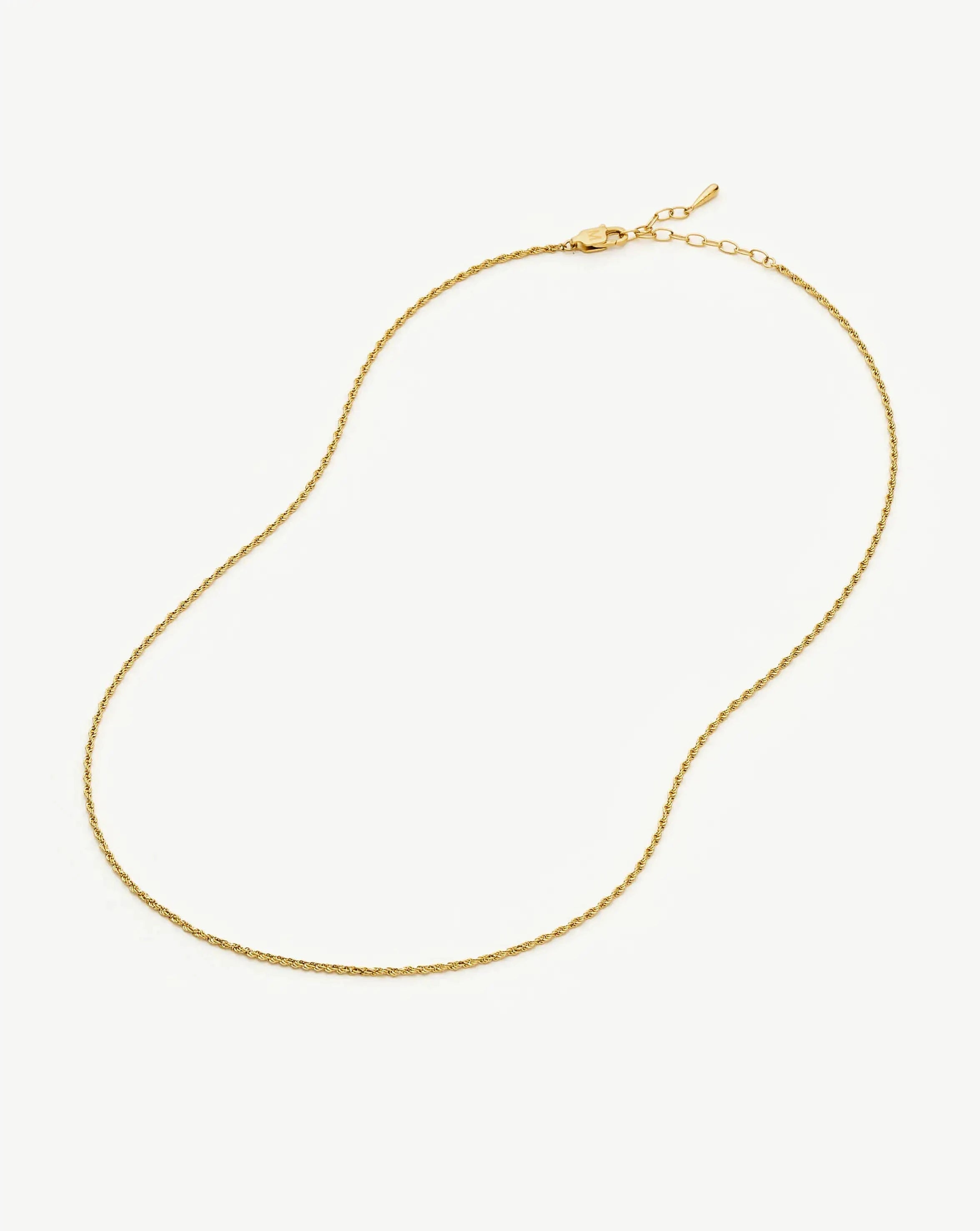 Medium Rope Chain Necklace | 18k Gold Plated Necklaces Missoma 
