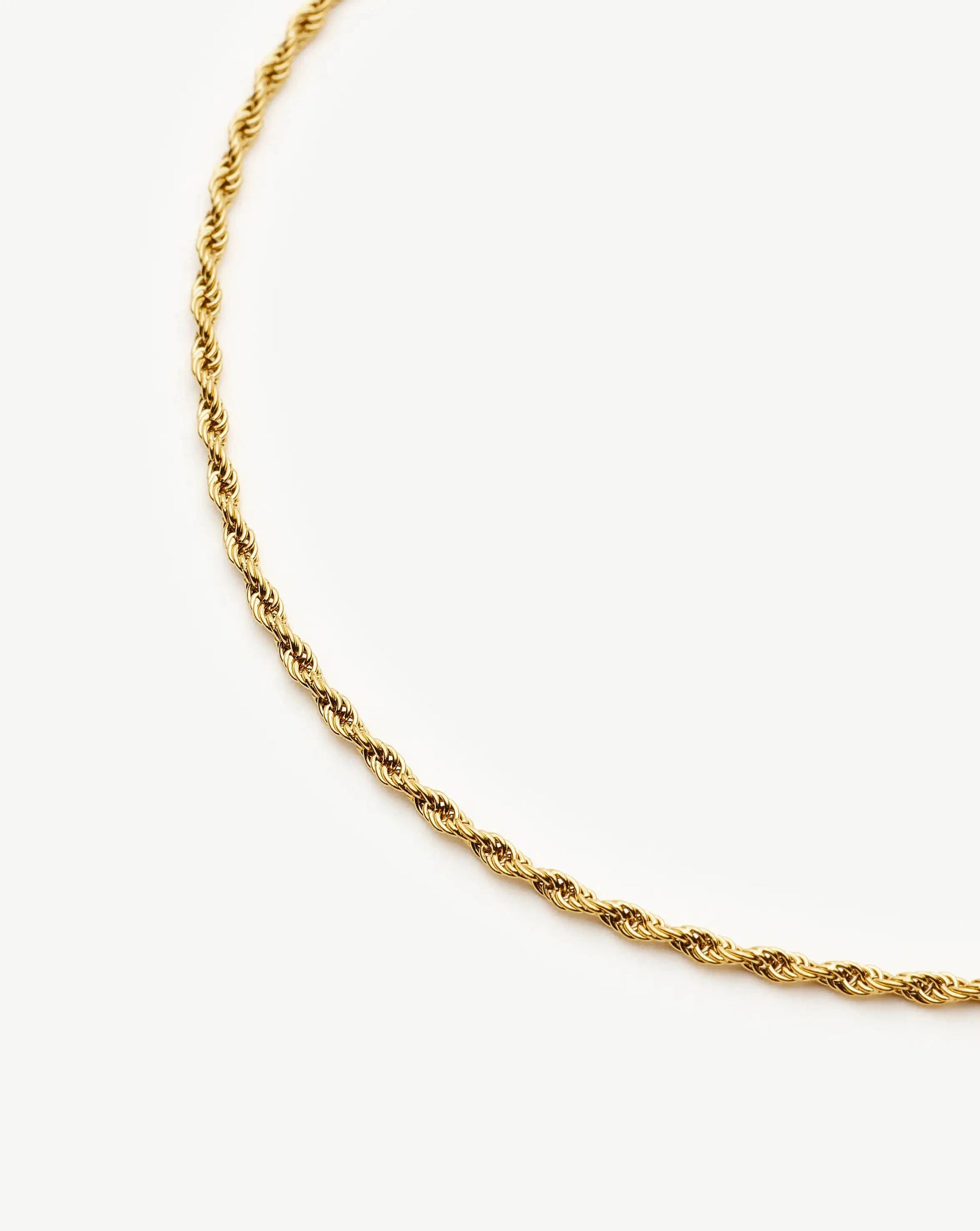 Medium Rope Chain Necklace | 18k Gold Plated Necklaces Missoma 