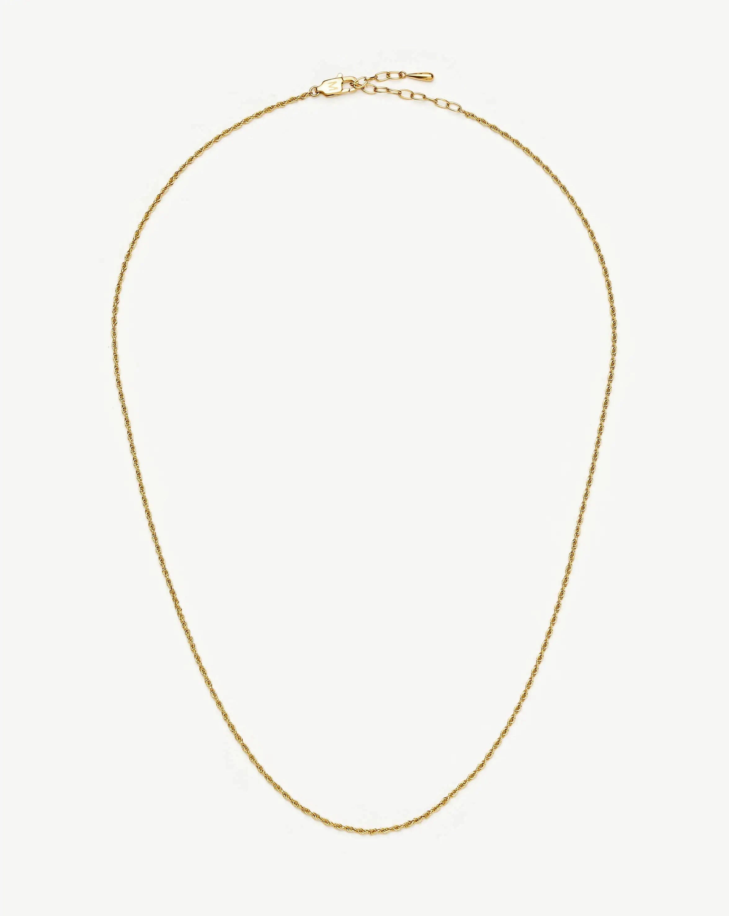 Medium Rope Chain Necklace | 18k Gold Plated Necklaces Missoma 