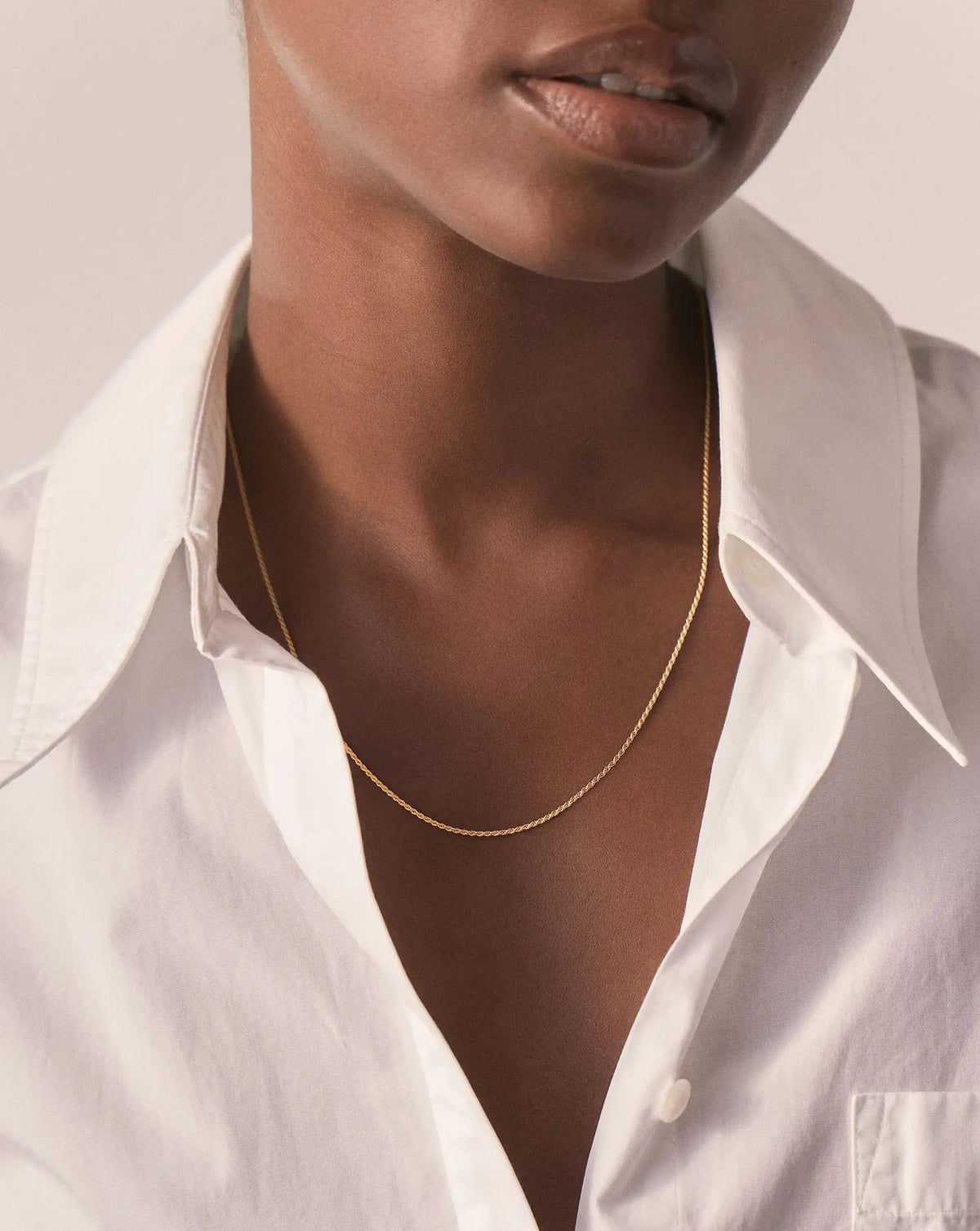 Medium Rope Chain Necklace | 18k Gold Plated Necklaces Missoma 