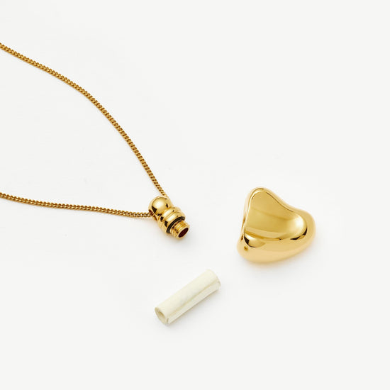 Message in a Bottle Heart Pendant Necklace | 18k Gold Plated Necklaces Missoma 