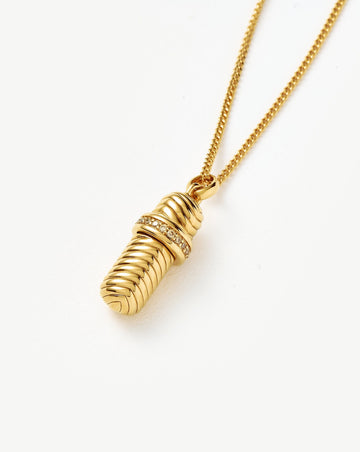Message in a Bottle Ridge Pendant Necklace Necklaces Missoma 
