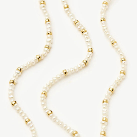Micro Pearl Beaded Bracelet | 18k Gold Plated/Pearl Bracelets Missoma 