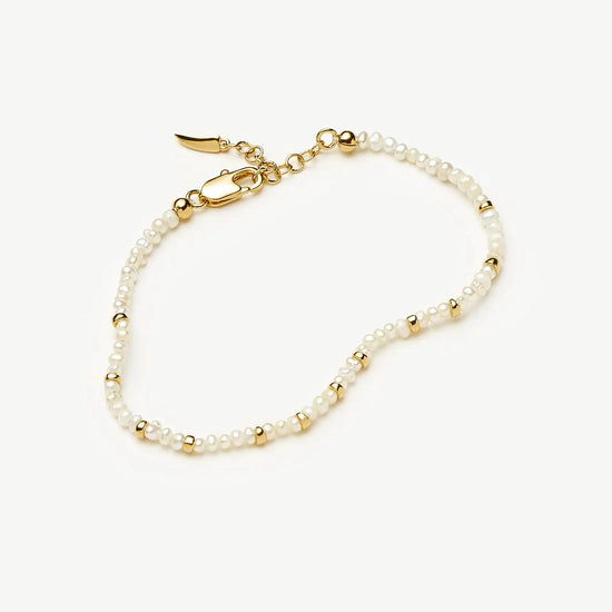 Micro Pearl Beaded Bracelet | 18k Gold Plated/Pearl Bracelets Missoma 