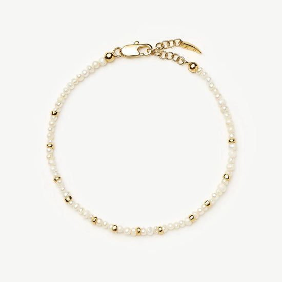 Micro Pearl Beaded Bracelet | 18k Gold Plated/Pearl Bracelets Missoma 