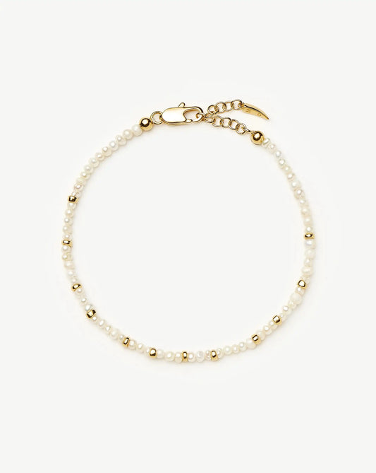 Micro Pearl Beaded Bracelet | 18k Gold Plated/Pearl Bracelets Missoma 